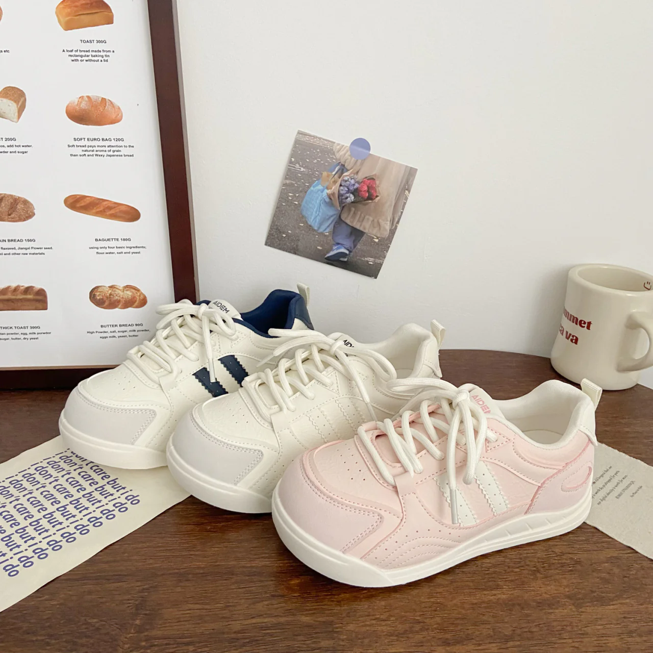 Damen Sportliche Sneakers mit ergonomischem Fußbett und atmungsaktiver Oberflächenstruktur Heidi Mode - Image 4