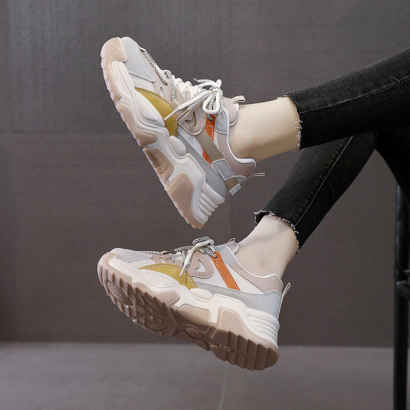 Damen sportliche Sneakers mit ergonomischer Dämpfung und atmungsaktiver Obermaterialstruktur Heidi Mode - Image 4