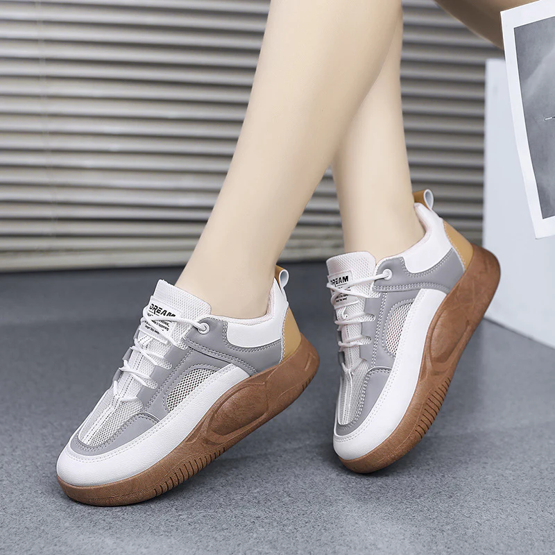 Damen Sportliche Sneakers mit ergonomischer Fußbettgestaltung und vibrierender Laufsohle Heidi Mode - Image 2