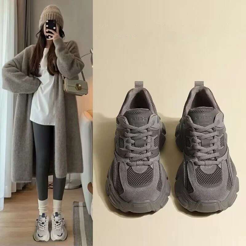 Damen Sportliche Sneakers mit extra starkem Dämpfungssystem und atmungsaktiver Mesh-Oberfläche Heidi Mode - Image 2