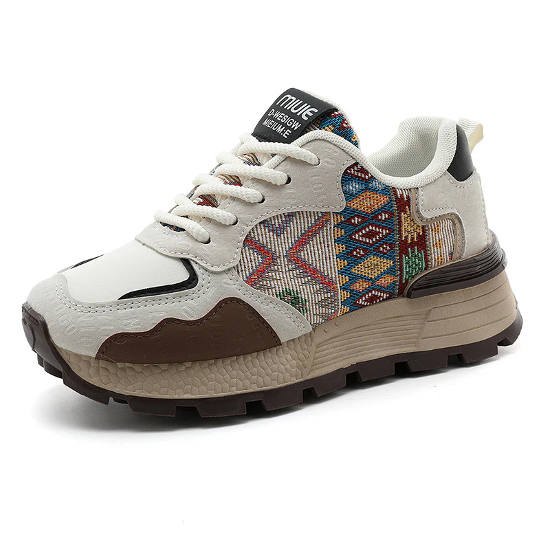 Damen Sportliche Sneakers mit farbenfrohem Ethno-Muster und rutschfester Sohle Heidi Mode - Image 5