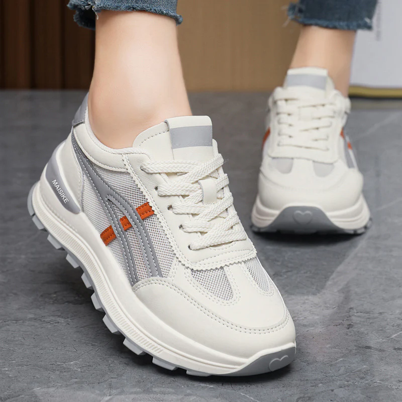 Damen Sportliche Sneakers mit gepolsterter Laufsohle und atmungsaktiver Mesh-Oberfläche Heidi Mode - Image 4
