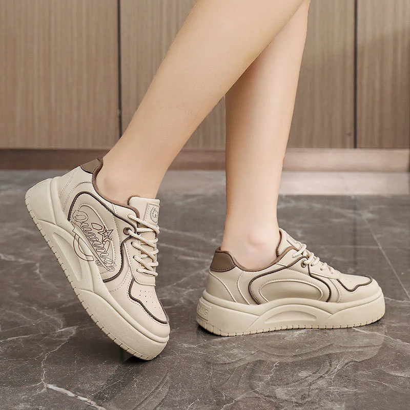 Damen Sportliche Sneakers mit herausnehmbarer Dämpfungstechnologie und hochwertiger Oberflächenstruktur Heidi Mode - Image 3