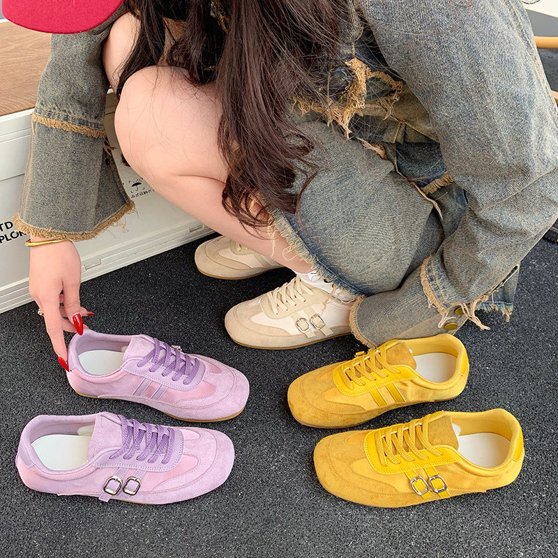 Damen Sportliche Sneakers mit hochwertigem Wildleder und ergonomischem Design Heidi Mode - Image 2
