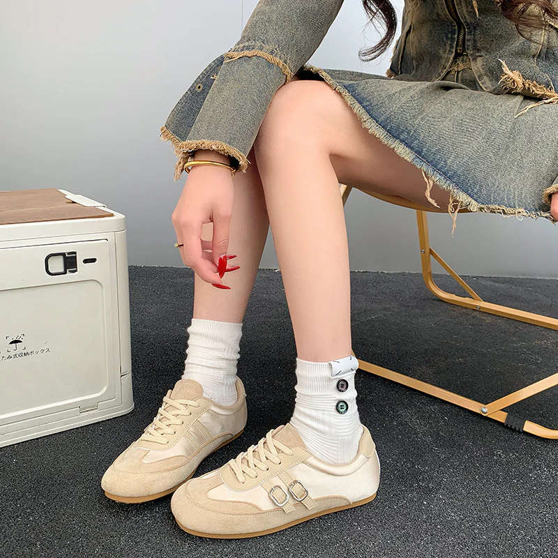 Damen Sportliche Sneakers mit hochwertigem Wildleder und ergonomischem Design Heidi Mode - Image 4