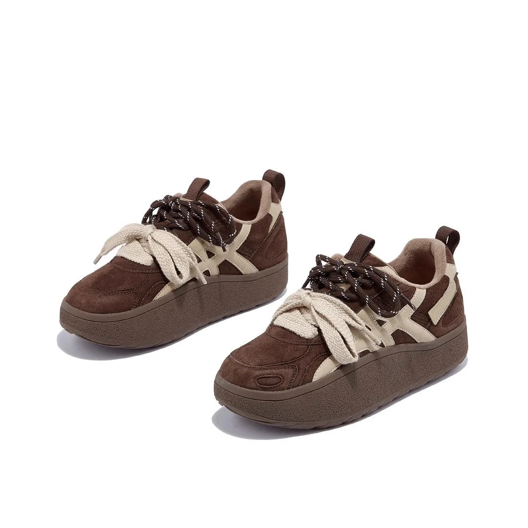 Damen Sportliche Sneakers mit hohem Plateau und modischem Schnürsystem Heidi Mode - Image 7