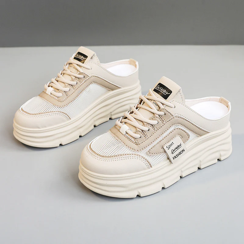 Damen Sportliche Sneakers mit hohem Plateau von Heidi Mode - Image 6