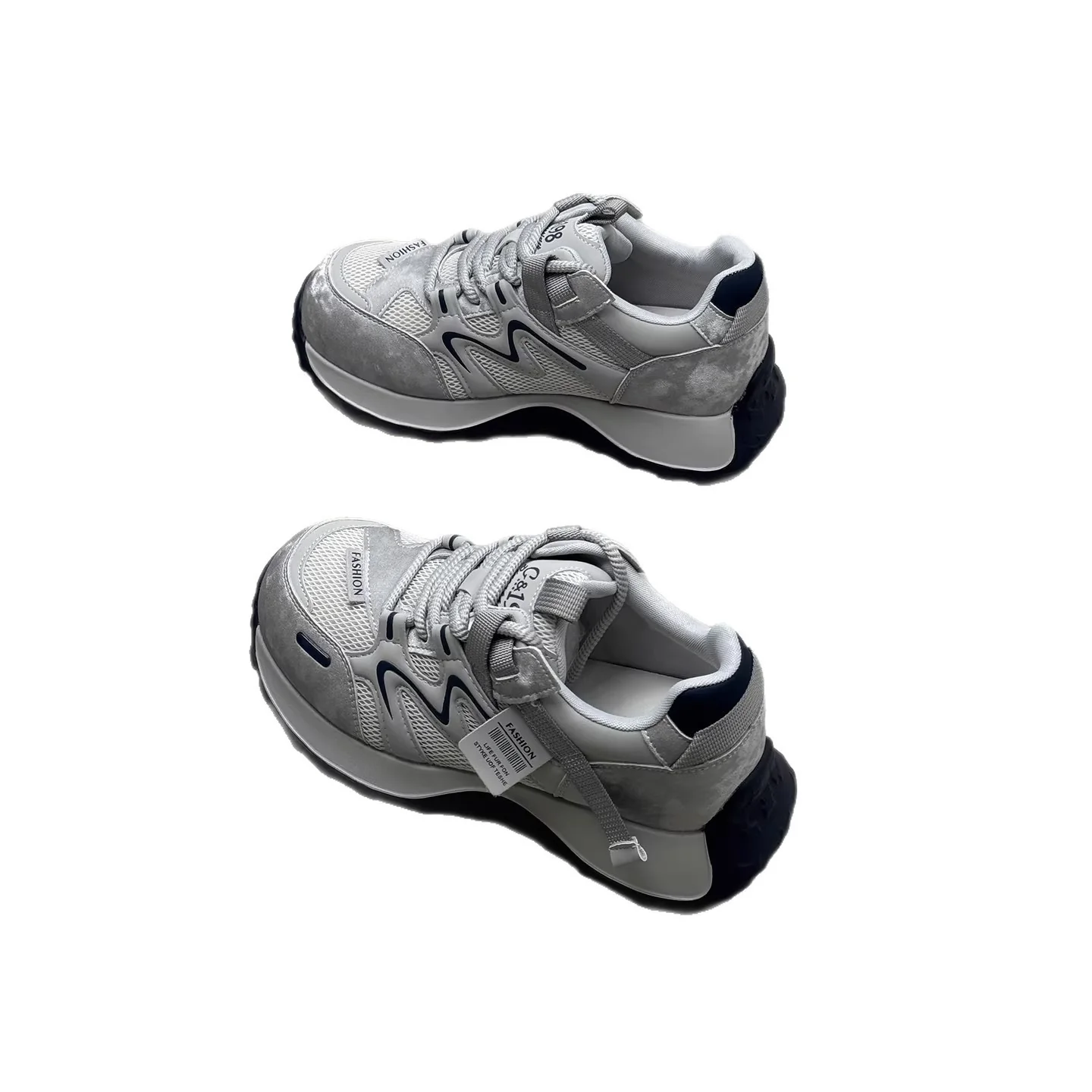 Damen Sportliche Sneakers mit hohem Tragekomfort und atmungsaktiver Obermaterialkombination Heidi Mode - Image 5