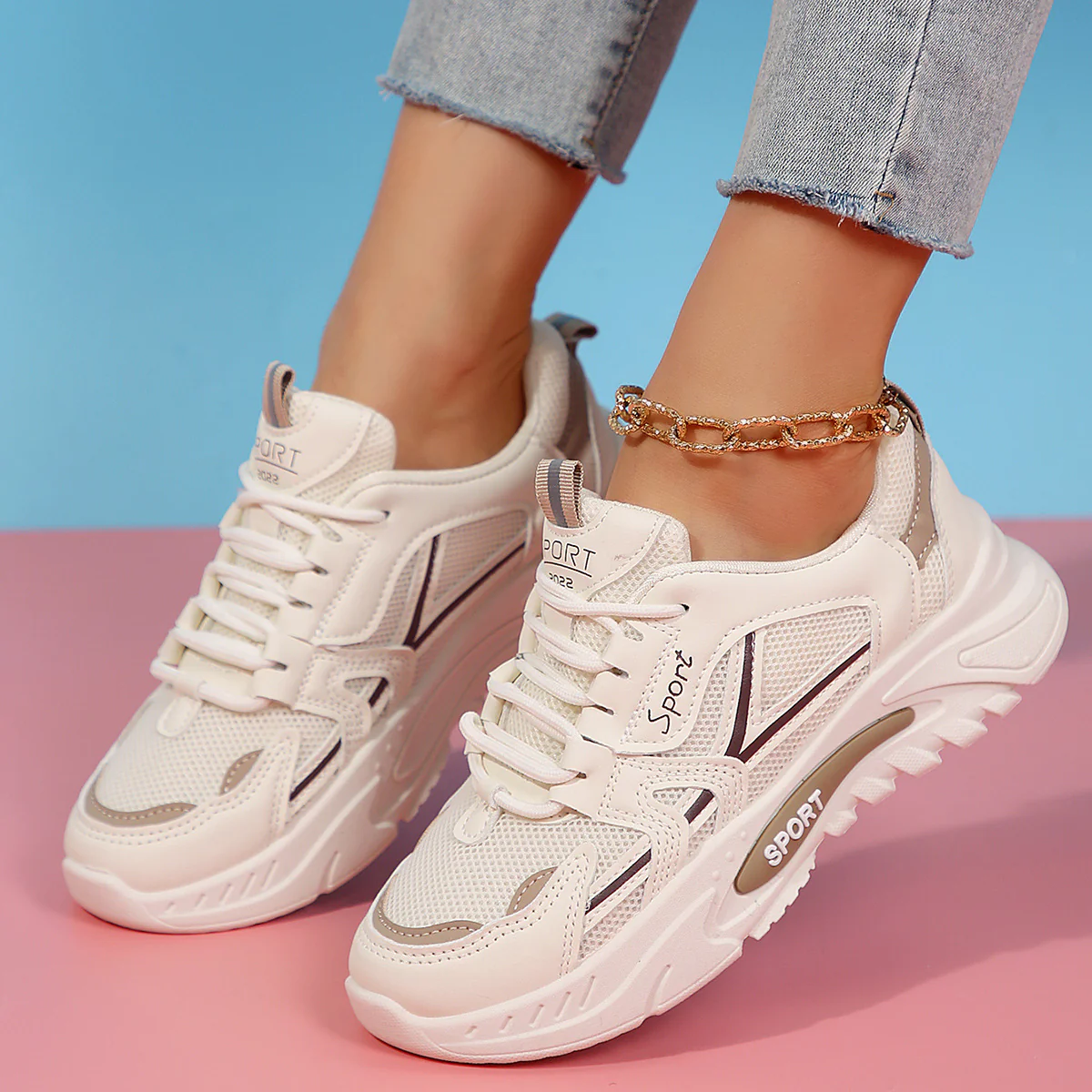 Damen Sportliche Sneakers mit innovativem Dämpfungssystem Heidi Mode - Image 3