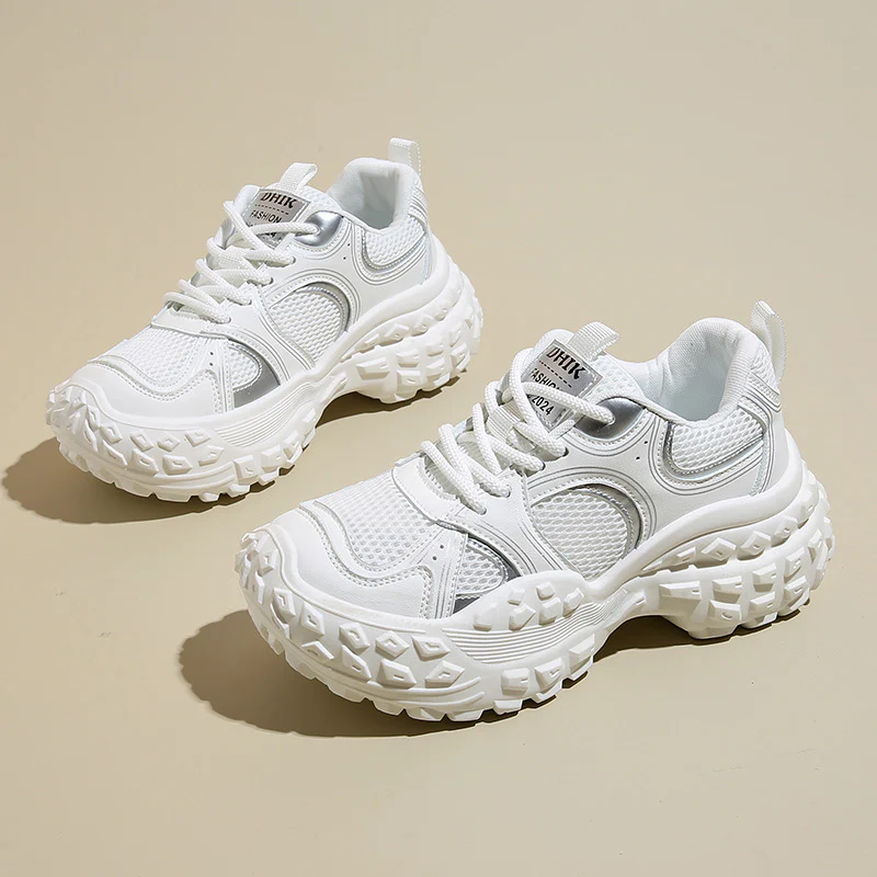 Damen sportliche Sneakers mit innovativem Sohlenprofil und atmungsaktiver Mesh-Konstruktion Heidi Mode - Image 6