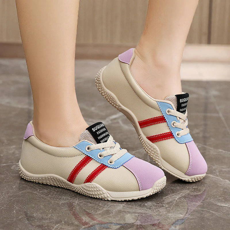 Damen Sportliche Sneakers mit innovativen Farbapplikationen und atmungsaktiver Konstruktion Heidi Mode - Image 4