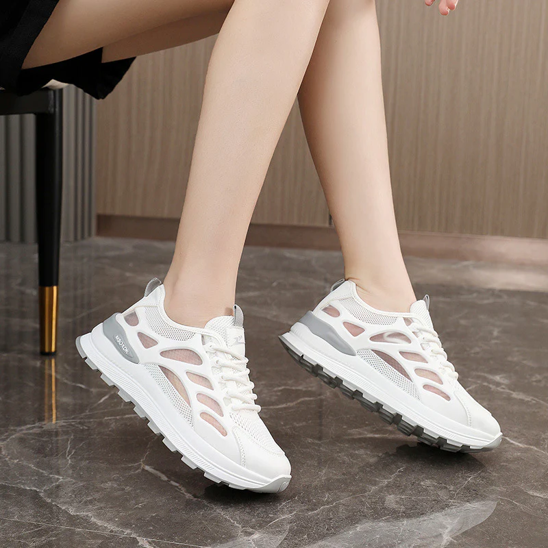 Damen Sportliche Sneakers mit innovativer Netzstruktur und rutschfester Laufsohle Heidi Mode - Image 4