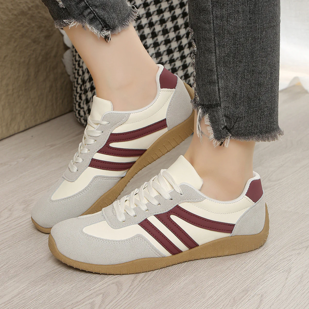 Damen Sportliche Sneakers mit Komfort-Dämpfung und atmungsaktivem Obermaterial Heidi Mode