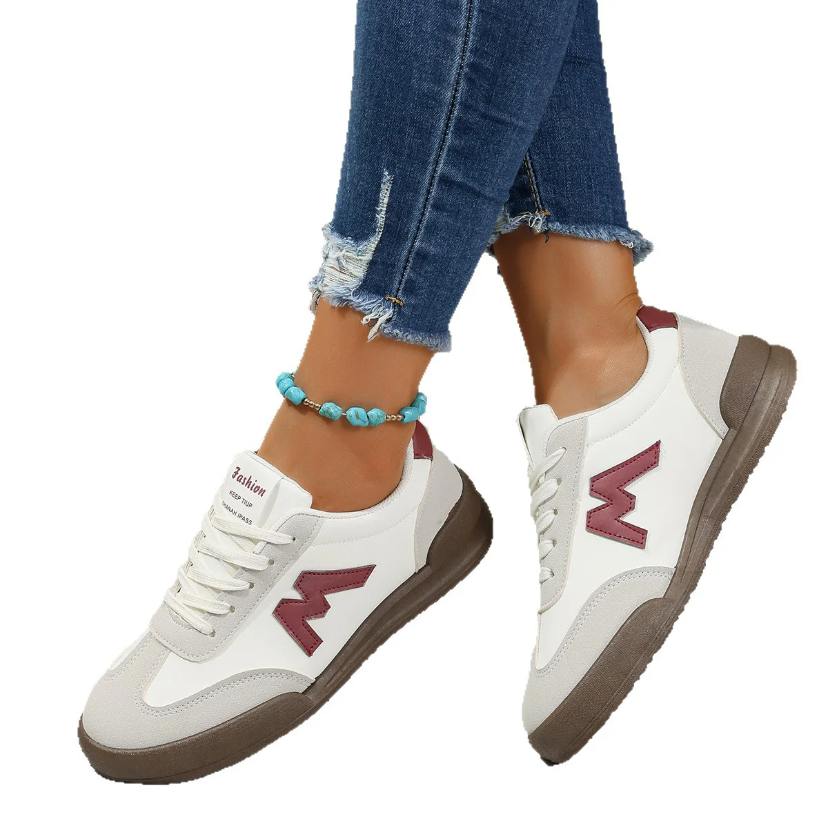 Damen Sportliche Sneakers mit komfortablem Dämpfungssystem und stylischem Design Heidi Mode - Image 10