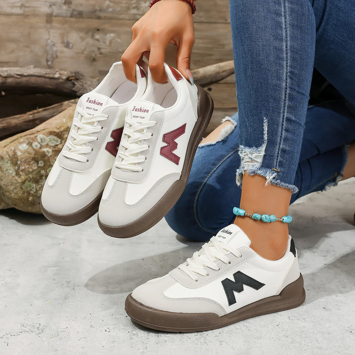 Damen Sportliche Sneakers mit komfortablem Dämpfungssystem und stylischem Design Heidi Mode - Image 2