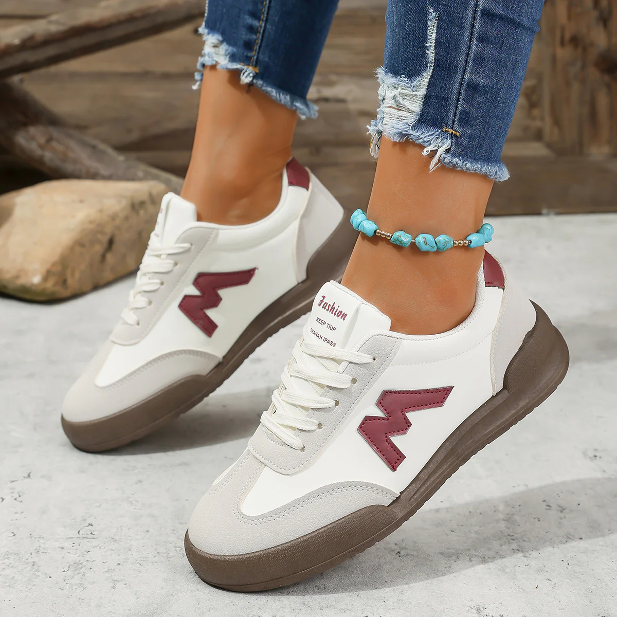 Damen Sportliche Sneakers mit komfortablem Dämpfungssystem und stylischem Design Heidi Mode - Image 8