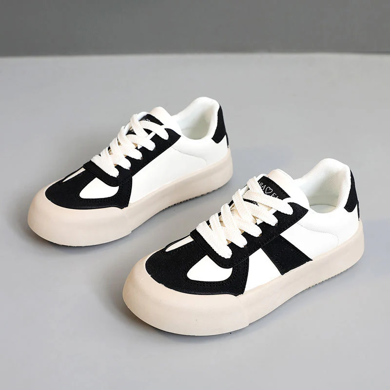 Damen Sportliche Sneakers mit kontrastierenden Materialien Heidi Mode - Image 7
