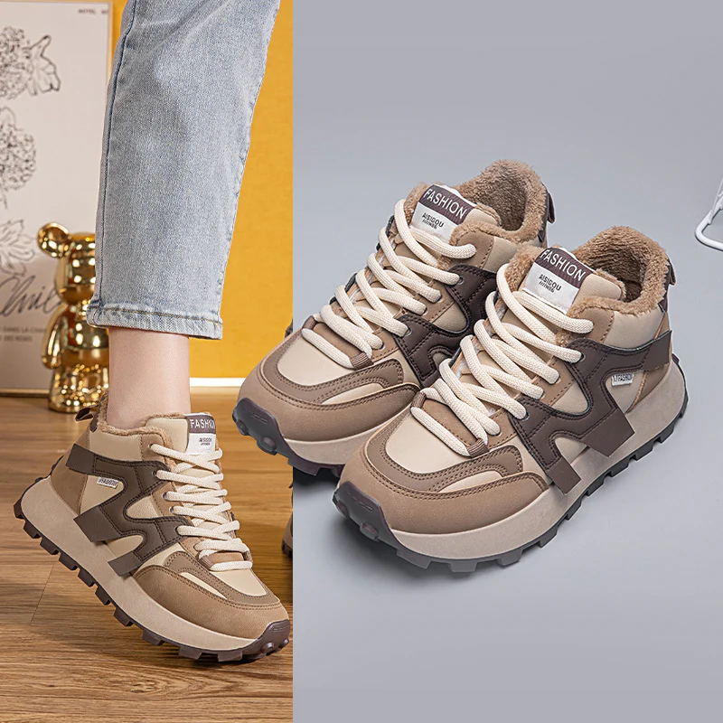 Damen Sportliche Sneakers mit kuscheligem Innenfutter und rutschfester Sohle Heidi Mode - Image 2