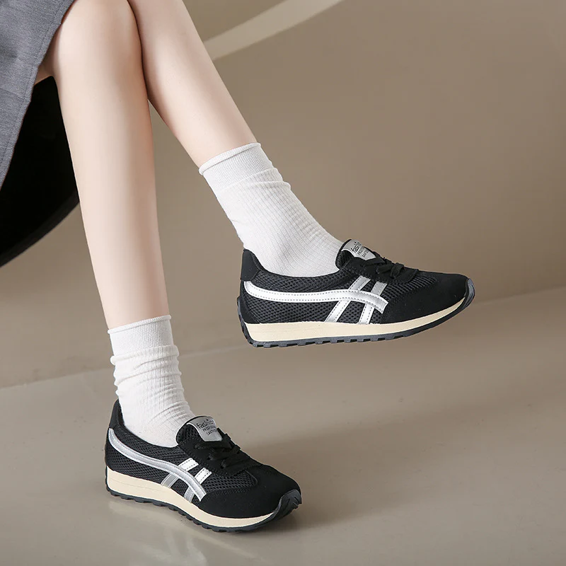 Damen Sportliche Sneakers mit luftdurchlässiger Mesh-Oberfläche und flexibler Dämpfung Heidi Mode - Image 4