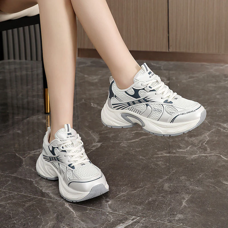 Damen Sportliche Sneakers mit luftdurchlässiger Mesh-Struktur und ergonomischer Dämpfung Heidi Mode - Image 3
