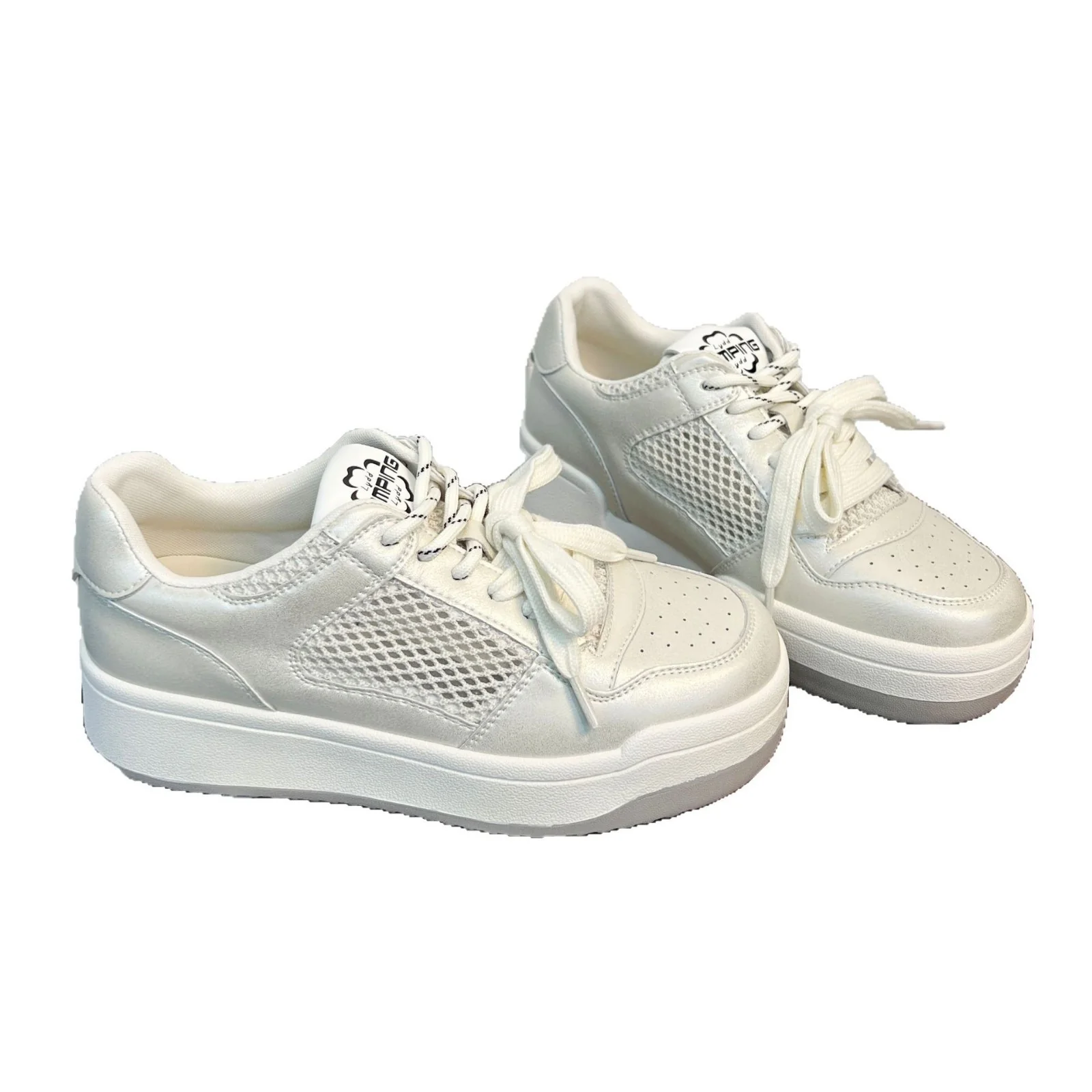Damen Sportliche Sneakers mit luftiger Netz- und Lederkombination Heidi Mode - Image 5