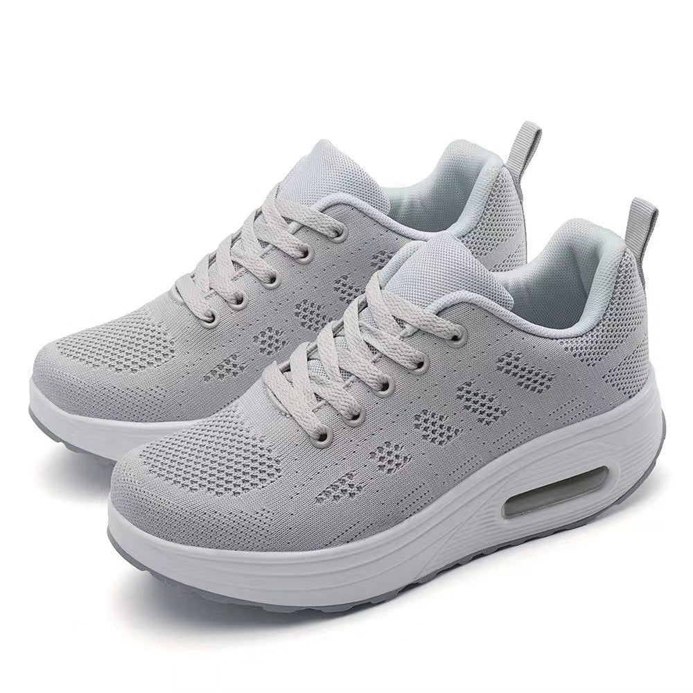 Damen Sportliche Sneakers mit Luftpolstersohle und atmungsaktiver Obermaterialstruktur Heidi Mode - Image 5