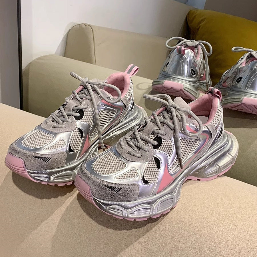 Damen Sportliche Sneakers mit Mesh-Obermaterial und reflektierenden Akzenten Heidi Mode - Image 7