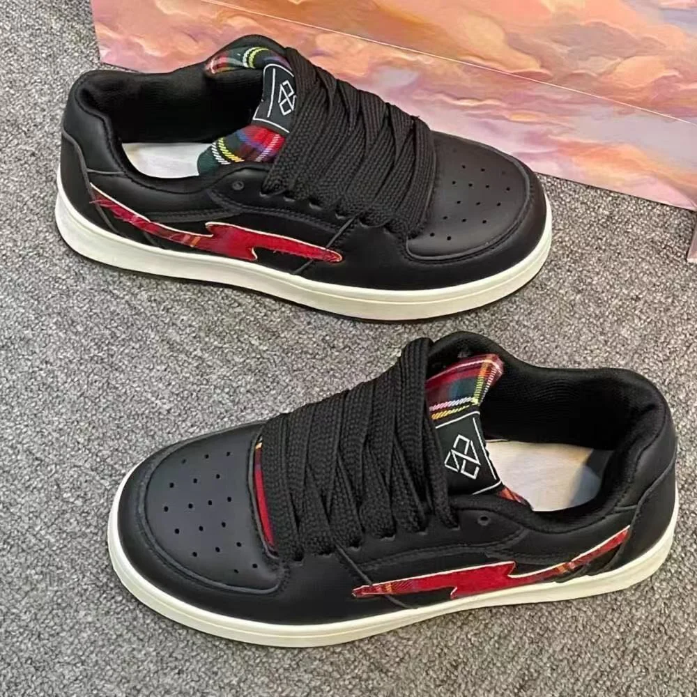 Damen Sportliche Sneakers mit modernem Karomuster und rutschfester Sohle Heidi Mode - Image 4