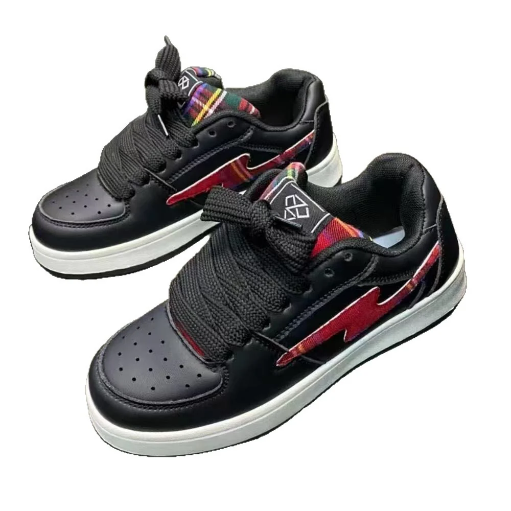 Damen Sportliche Sneakers mit modernem Karomuster und rutschfester Sohle Heidi Mode - Image 5