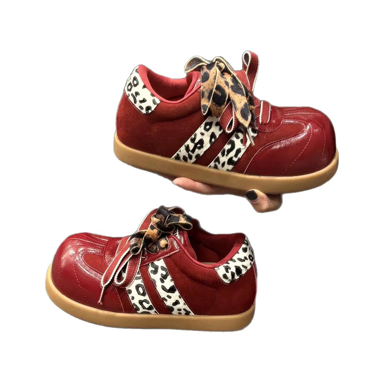 Damen Sportliche Sneakers mit modischem Animalprint und innovativem Schnürsystem Heidi Mode - Image 5
