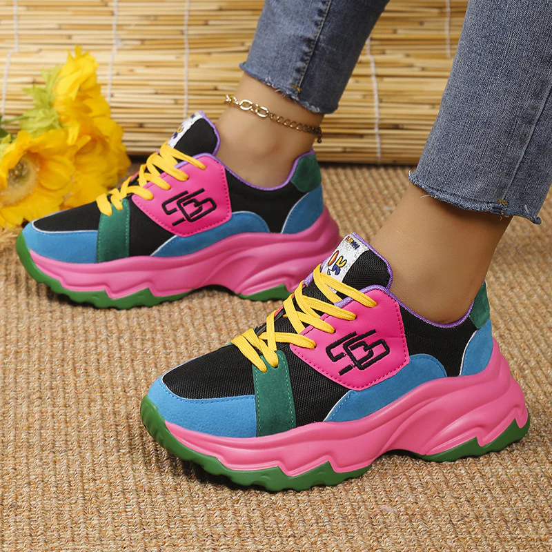 Damen Sportliche Sneakers mit modischem Farbdesign und komfortabler Dämpfung Heidi Mode - Image 4