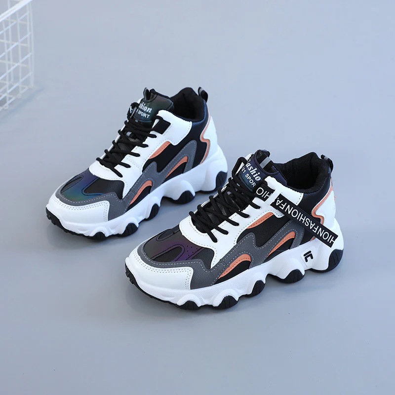 Damen sportliche Sneakers mit modischem Metallic-Design und dämpfender Sohle Heidi Mode - Image 2