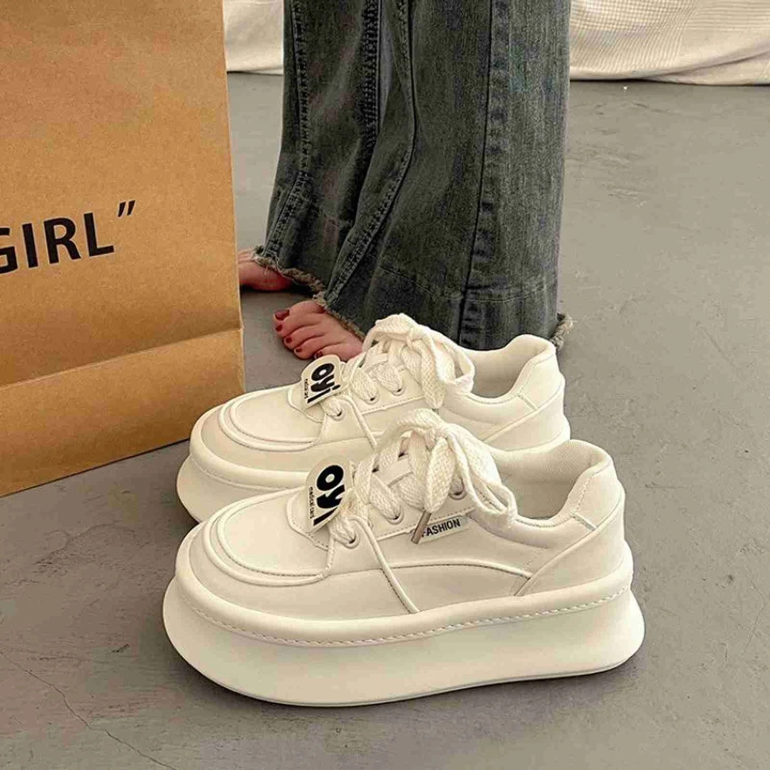Damen Sportliche Sneakers mit modischem Plateau Heidi Mode - Image 2