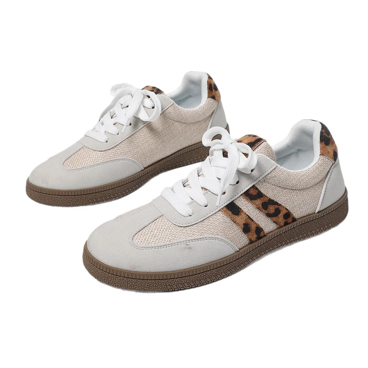 Damen Sportliche Sneakers mit modischen Leopardenakzenten und flexibler Laufsohle Heidi Mode - Image 5