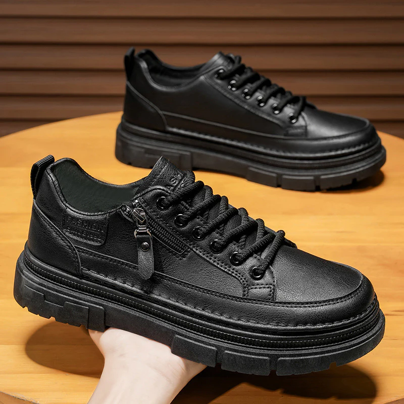 Damen Sportliche Sneakers mit Reißverschluss und robustem Profil Heidi Mode - Image 4