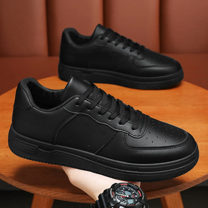 Damen Sportliche Sneakers mit robustem Lederobermaterial und dämpfender Sohle Heidi Mode - Image 2