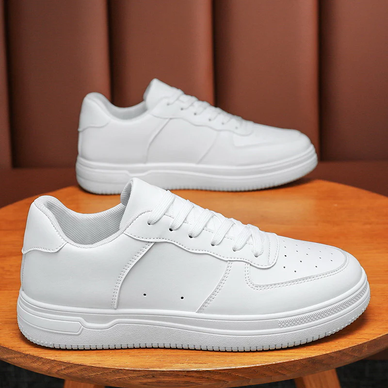 Damen Sportliche Sneakers mit robustem Lederobermaterial und dämpfender Sohle Heidi Mode - Image 4