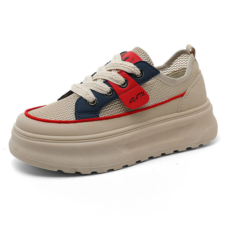 Damen sportliche Sneakers mit robustem Obermaterial und dämpfender Sohle Heidi Mode - Image 5