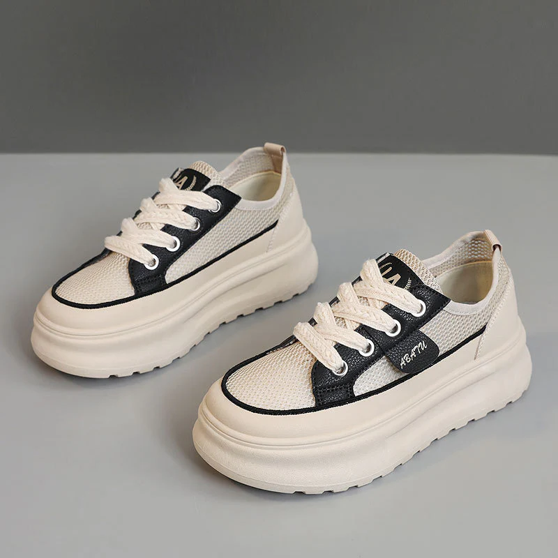 Damen sportliche Sneakers mit robustem Obermaterial und dämpfender Sohle Heidi Mode - Image 6