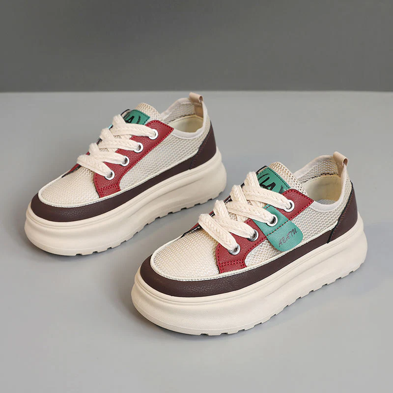 Damen sportliche Sneakers mit robustem Obermaterial und dämpfender Sohle Heidi Mode - Image 8