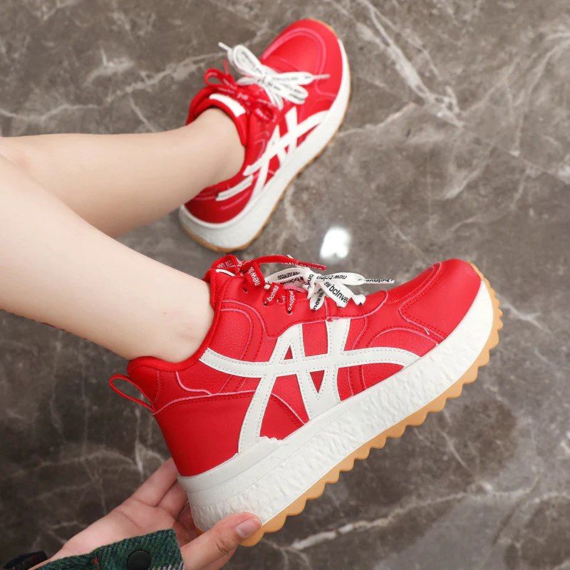 Damen Sportliche Sneakers mit robustem Obermaterial und ergonomischer Dämpfung Heidi Mode - Image 3