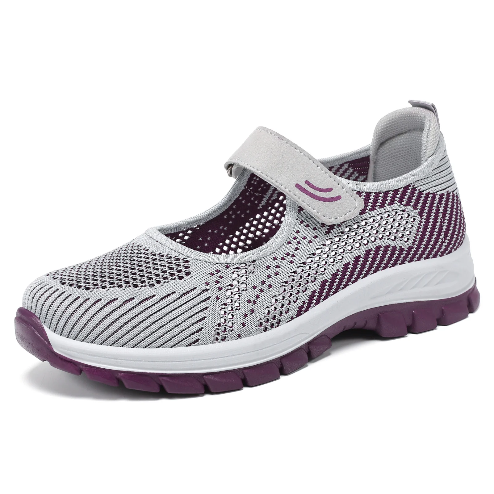 Damen Sportliche Sneakers mit rutschfestem Klettverschluss und atmungsaktivem Obermaterial Heidi Mode - Image 4