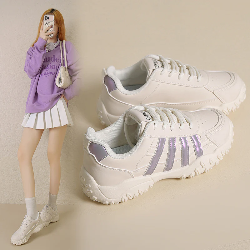Damen Sportliche Sneakers mit rutschfester Laufsohle und atmungsaktivem Obermaterial Heidi Mode