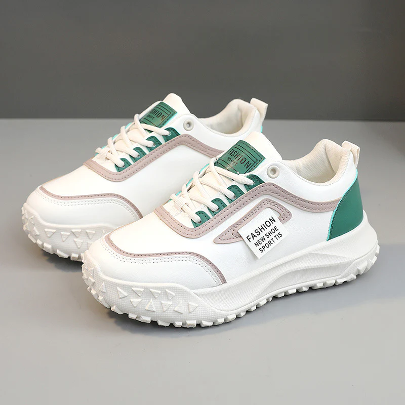 Damen sportliche Sneakers mit rutschfester Profilsohle und atmungsaktiver Obermaterialstruktur Heidi Mode - Image 2