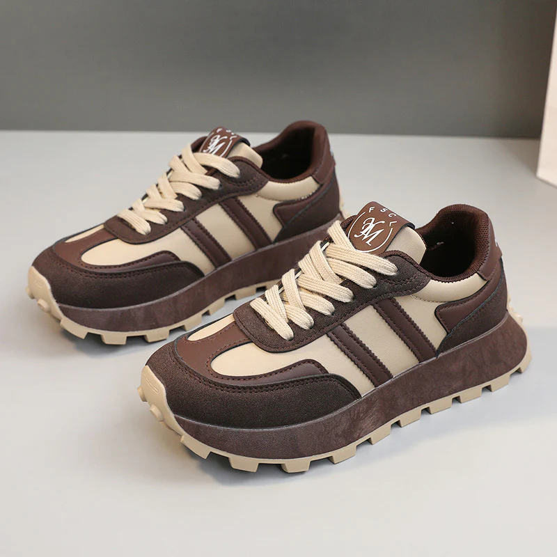 Damen Sportliche Sneakers mit rutschfester Profilsohle und stylishem Design Heidi Mode - Image 2