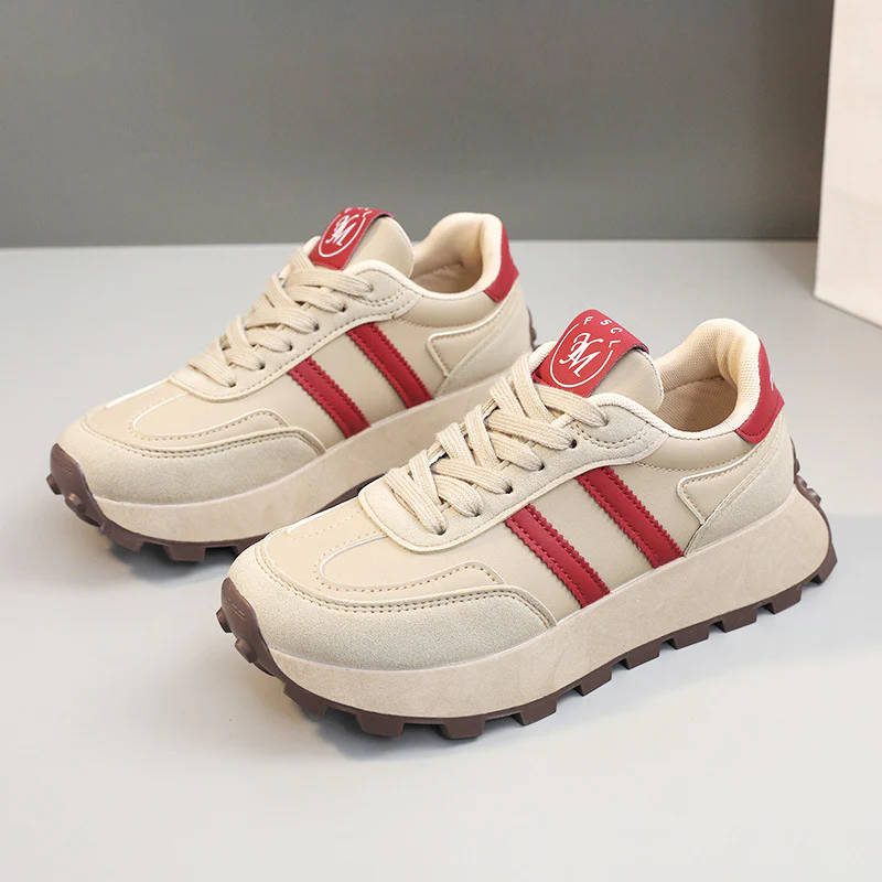 Damen Sportliche Sneakers mit rutschfester Profilsohle und stylishem Design Heidi Mode - Image 6