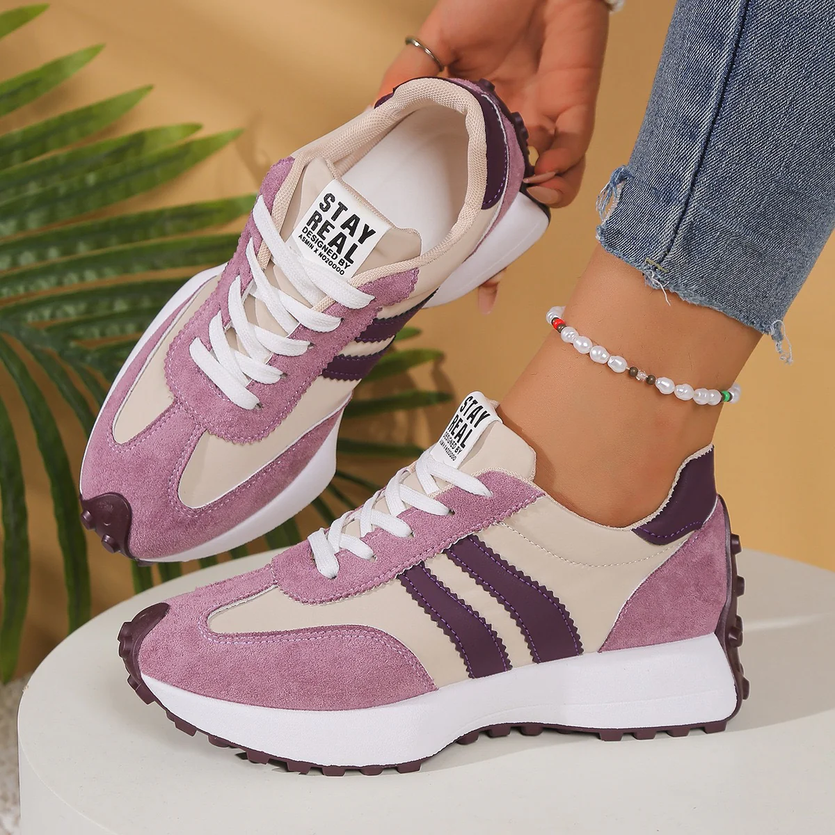 Damen Sportliche Sneakers mit rutschfester Sohle und atmungsaktivem Obermaterial Heidi Mode - Image 8