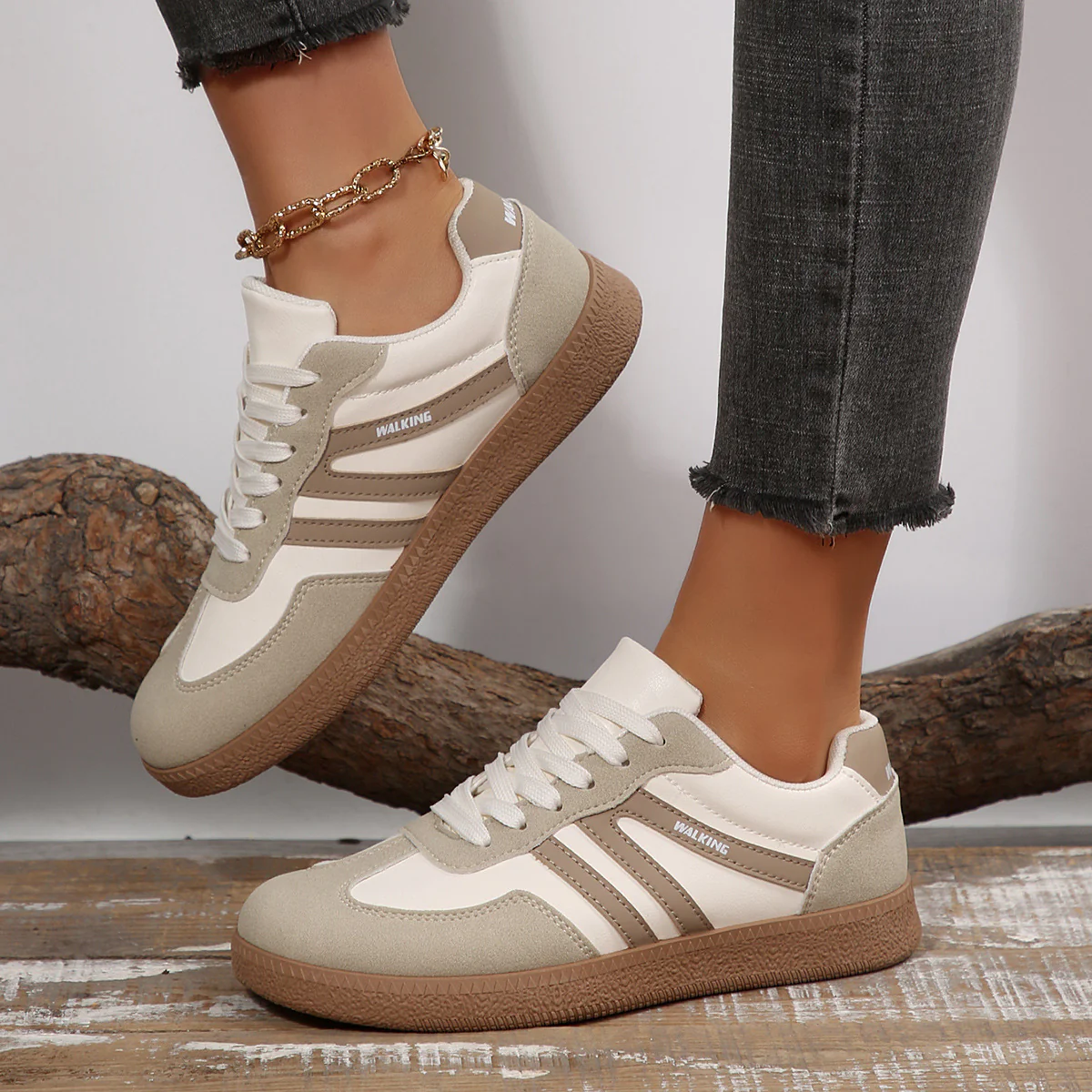 Damen Sportliche Sneakers mit rutschfester Sohle und weichem Innenfutter Heidi Mode - Image 4