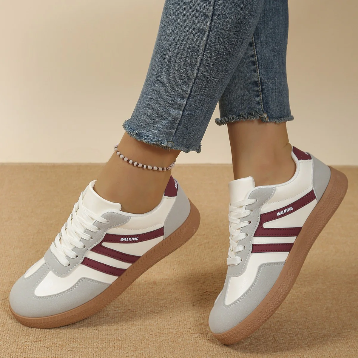 Damen Sportliche Sneakers mit rutschfester Sohle und weichem Innenfutter Heidi Mode - Image 6