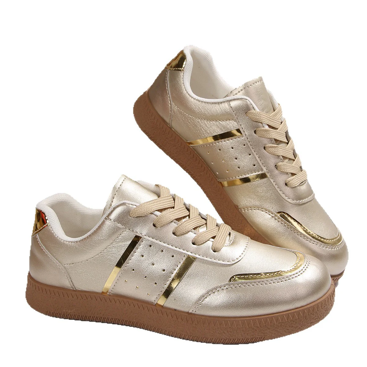 Damen Sportliche Sneakers mit schimmernden Akzenten und rutschfester Laufsohle Heidi Mode - Image 5